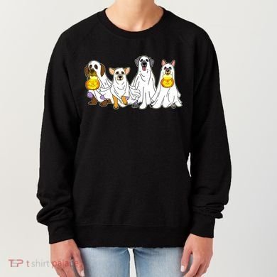 Cute Halloween Ghost Dogs Pups Women's Sweatshirt