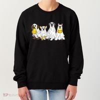 Cute Halloween Ghost Dogs Pups Women's Sweatshirt thumb 0
