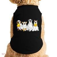 Cute Halloween Ghost Dogs Pups Doggie Tank thumb 0
