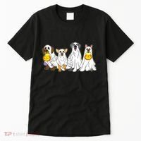 Cute Halloween Ghost Dogs Pups Tall T-Shirt thumb 0