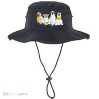 Cute Halloween Ghost Dogs Pups Bucket Hat thumb 0
