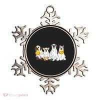 Cute Halloween Ghost Dogs Pups Ornament thumb 0