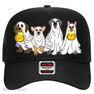 Cute Halloween Ghost Dogs Pups Hat