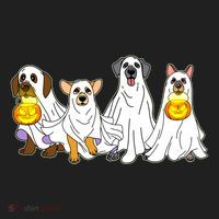 Cute Halloween Ghost Dogs Pups Hat thumb 2
