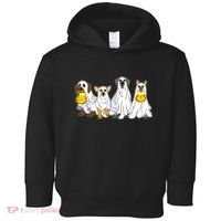 Cute Halloween Ghost Dogs Pups Toddler Hoodie thumb 0