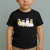Cute Halloween Ghost Dogs Pups Toddler T-Shirt thumb 2