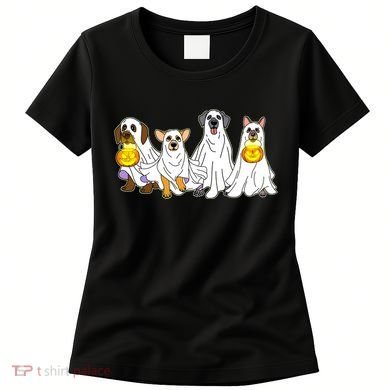 Cute Halloween Ghost Dogs Pups Women's T-Shirt