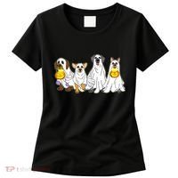 Cute Halloween Ghost Dogs Pups Women's T-Shirt thumb 0