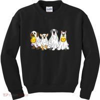 Cute Halloween Ghost Dogs Pups Kids Sweatshirt thumb 0