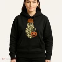 Camo Halloween Ghost Candy Hunter Hoodie thumb 5