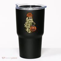 Camo Halloween Ghost Candy Hunter Tumbler thumb 0