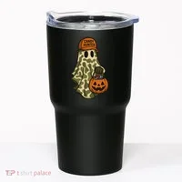 Camo Halloween Ghost Candy Hunter Tumbler thumb 0