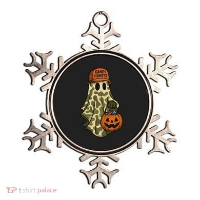 Camo Halloween Ghost Candy Hunter Ornament