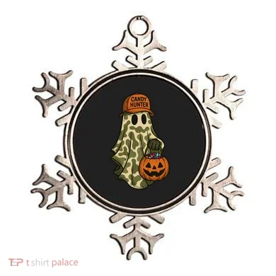 Camo Halloween Ghost Candy Hunter Ornament