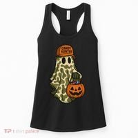 Camo Halloween Ghost Candy Hunter Women's Tank Top thumb 0