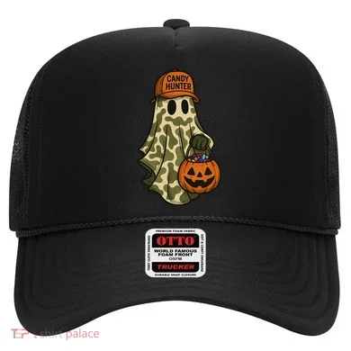 Camo Halloween Ghost Candy Hunter Hat