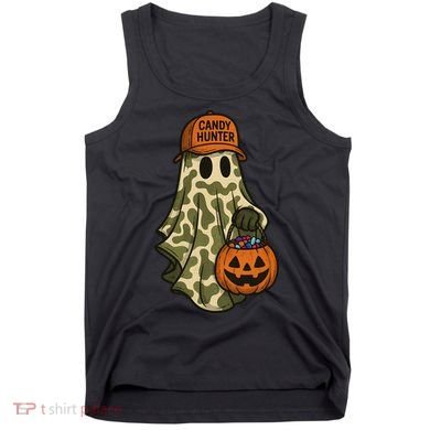 Camo Halloween Ghost Candy Hunter Tank Top