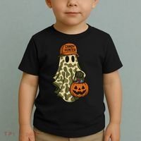 Camo Halloween Ghost Candy Hunter Toddler T-Shirt thumb 2
