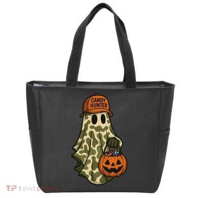 Camo Halloween Ghost Candy Hunter Tote Bag