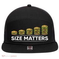 Cool Hamburger Gift For Women Funny Fast Food Size 7 Panel Mesh Trucker Snapback Hat thumb 0