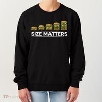 Cool Hamburger Gift For Women Funny Fast Food Size Women's Sweatshirt thumb 0