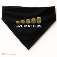 Cool Hamburger Gift For Women Funny Fast Food Size USA-Made Doggie Bandana thumb 0