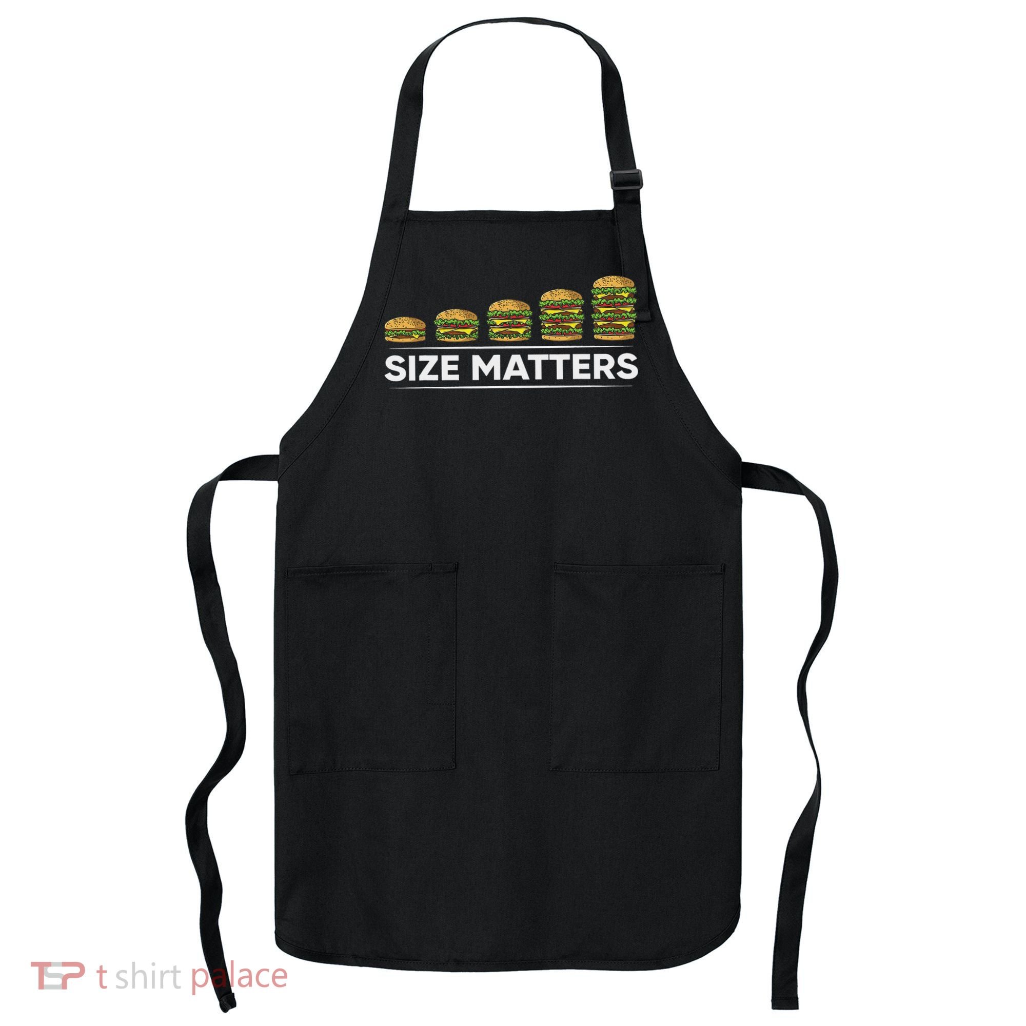 Cool Hamburger Gift For Women Funny Fast Food Size Apron