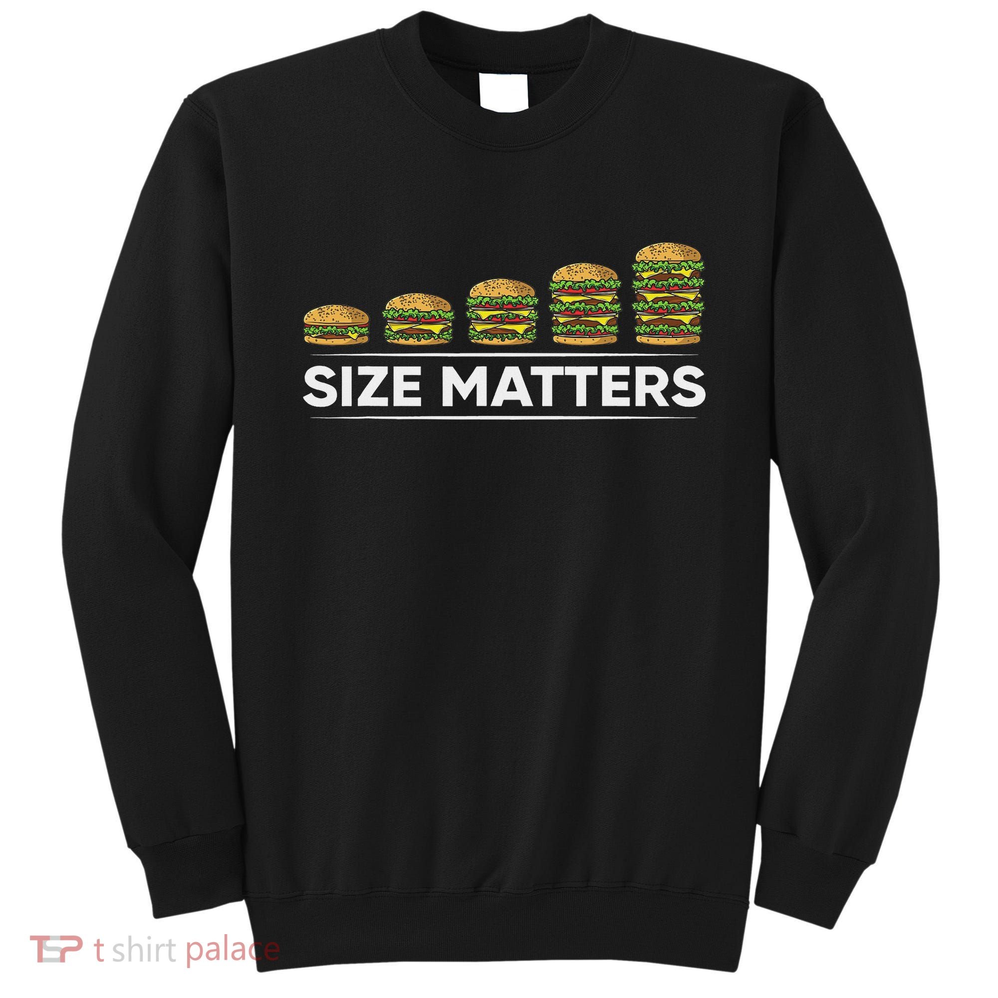 Cool Hamburger Gift For Women Funny Fast Food Size Sweatshirt