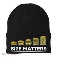 Cool Hamburger Gift For Women Funny Fast Food Size Beanie thumb 0