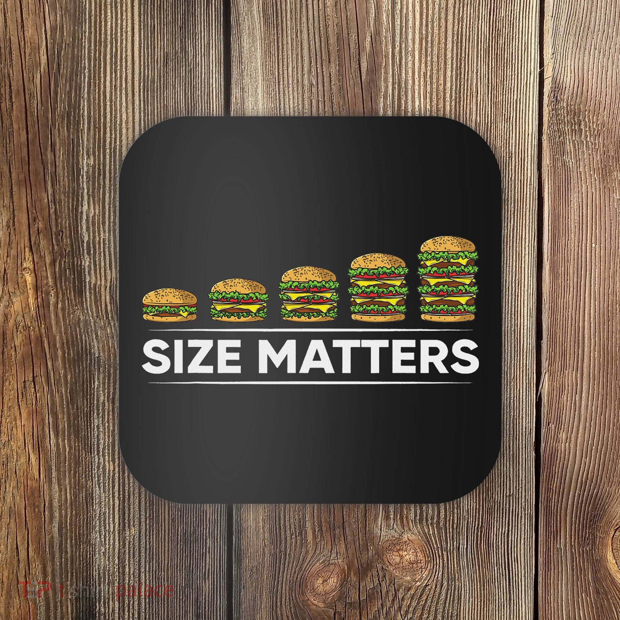 Cool Hamburger Gift For Women Funny Fast Food Size Coaster