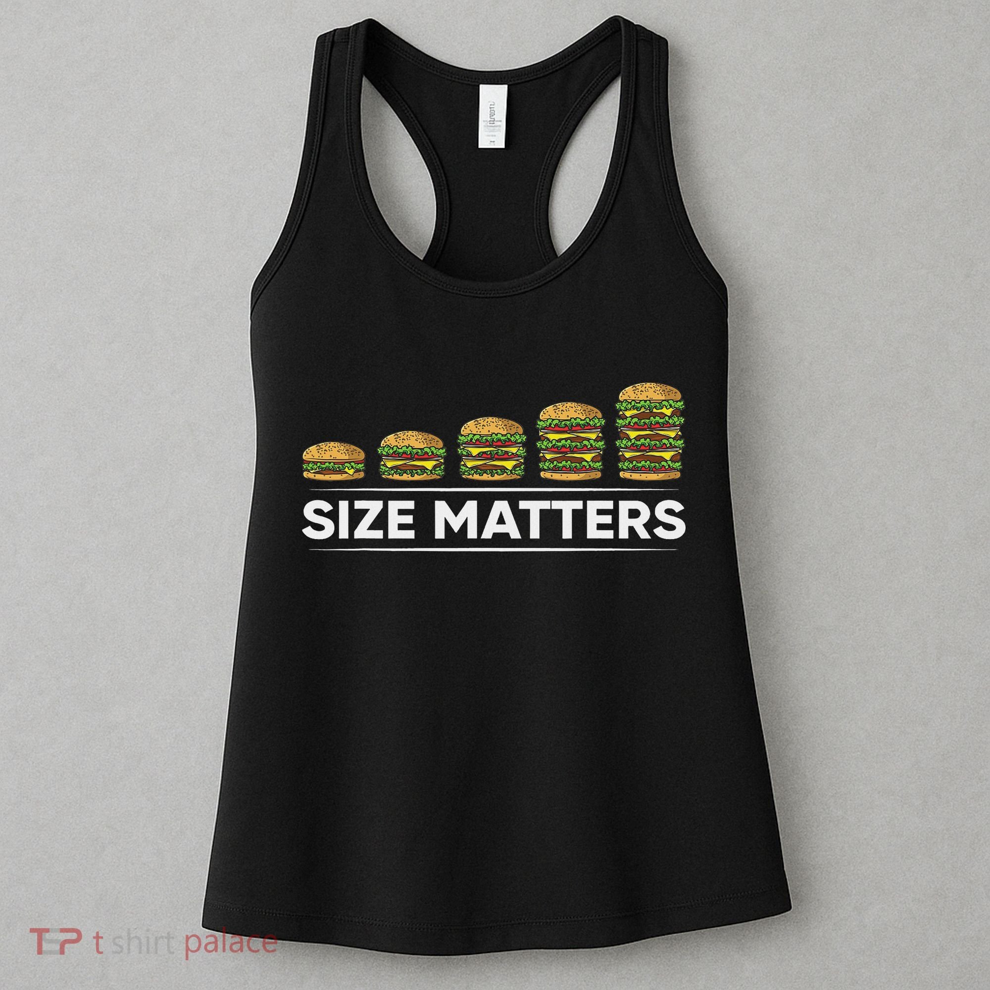Cool Hamburger Gift For Women Funny Fast Food Size Women's Tank Top