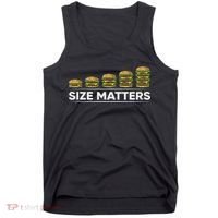 Cool Hamburger Gift For Women Funny Fast Food Size Tank Top thumb 0
