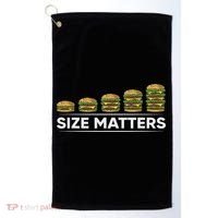 Cool Hamburger Gift For Women Funny Fast Food Size Golf Towel thumb 0