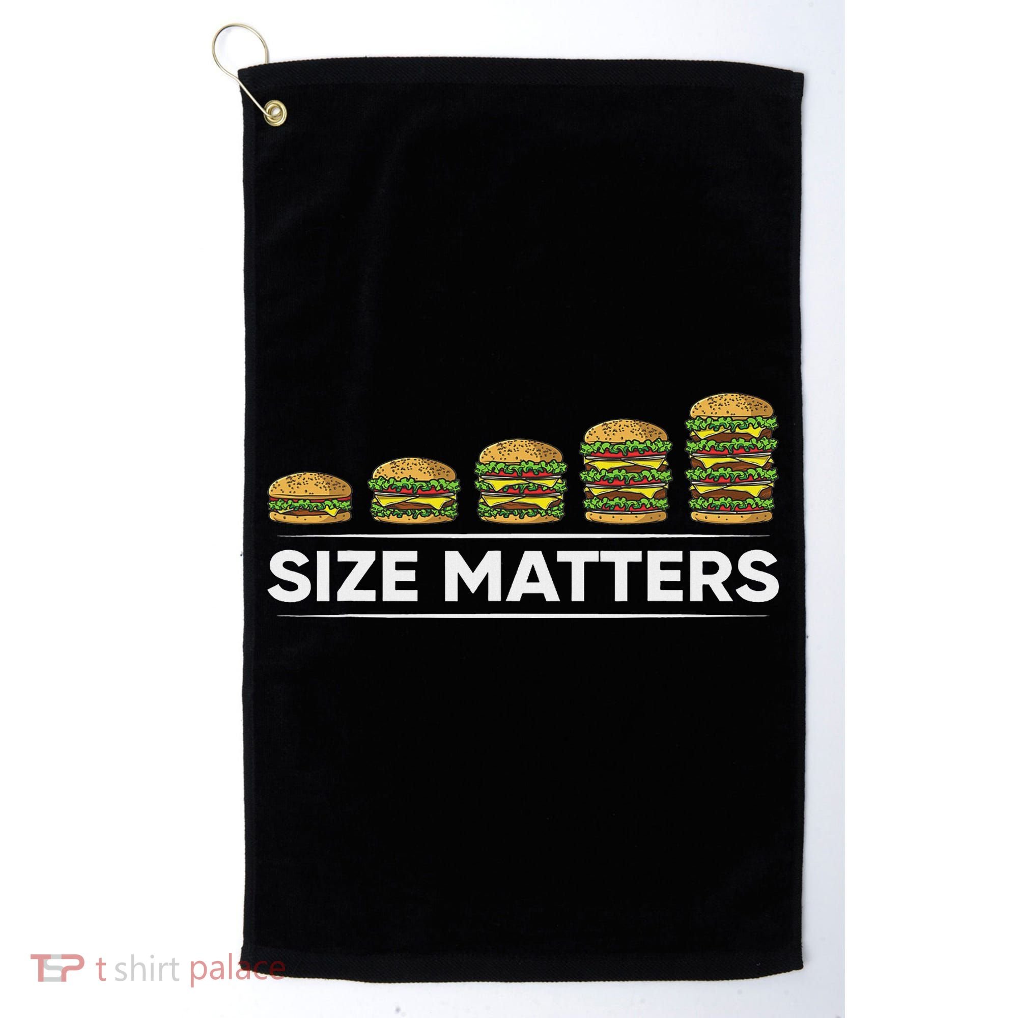 Cool Hamburger Gift For Women Funny Fast Food Size Golf Towel