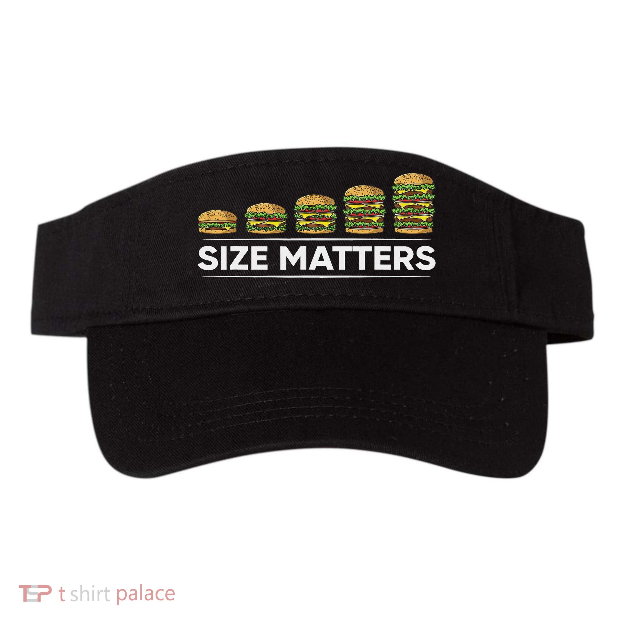 Cool Hamburger Gift For Women Funny Fast Food Size Visor