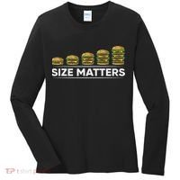 Cool Hamburger Gift For Women Funny Fast Food Size Women's Long Sleeve Shirt thumb 0