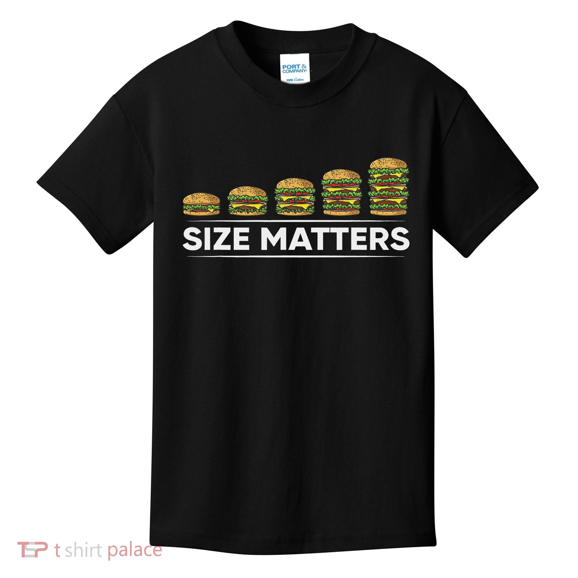 Cool Hamburger Gift For Women Funny Fast Food Size Kids T-Shirt