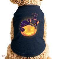 Cute Halloween Glowing Pumpkin Jackolantern Witch Cat Doggie Tank thumb 0