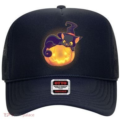 Cute Halloween Glowing Pumpkin Jackolantern Witch Cat Hat