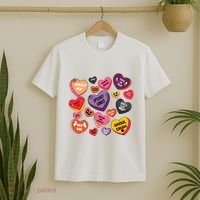 Candy Hearts Halloween Retro Halloween T-Shirt thumb 2