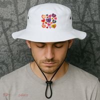 Candy Hearts Halloween Retro Halloween Bucket Hat thumb 2
