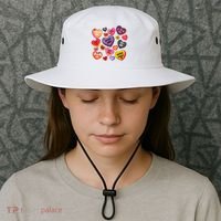 Candy Hearts Halloween Retro Halloween Bucket Hat thumb 3