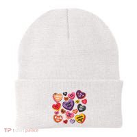 Candy Hearts Halloween Retro Halloween Beanie thumb 0
