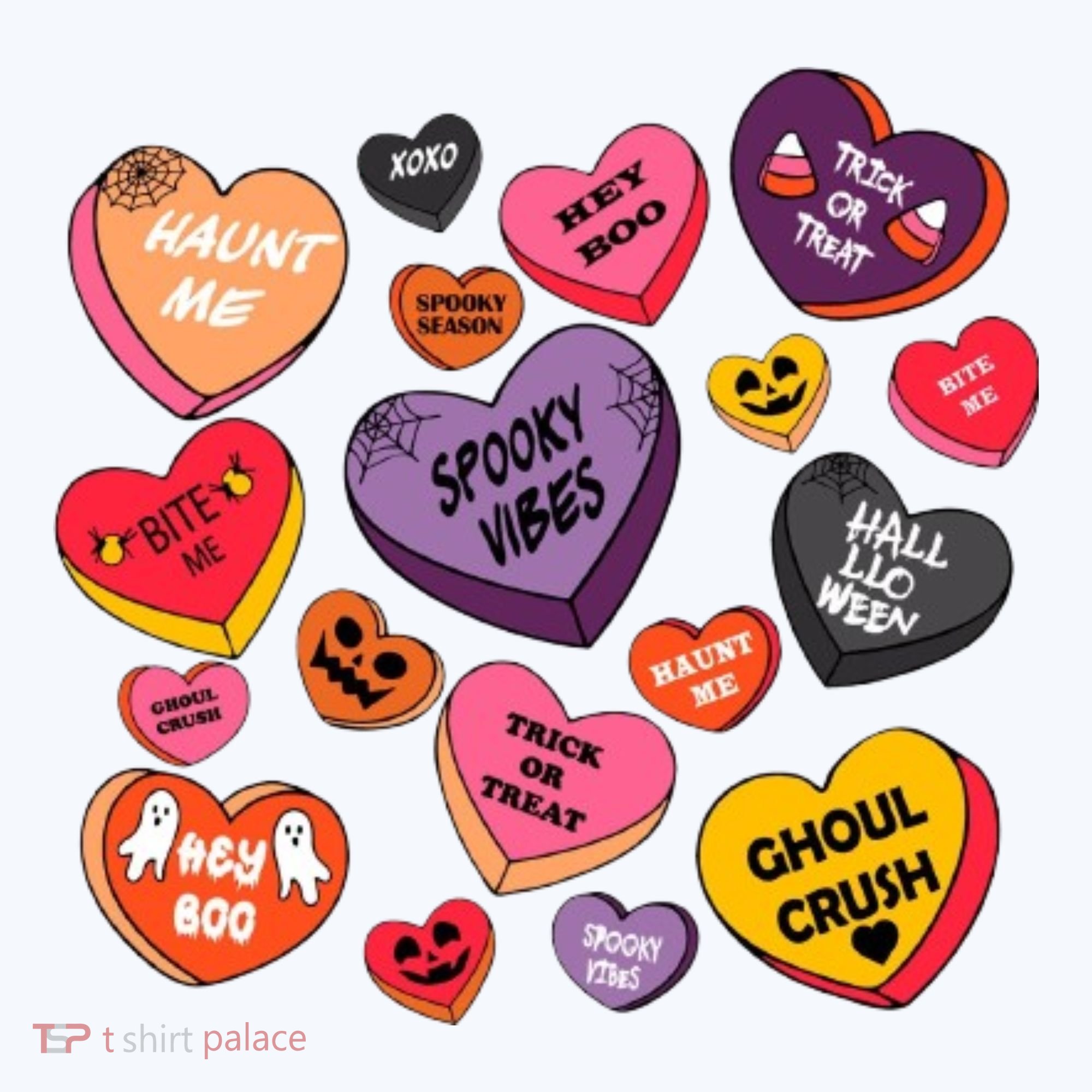 Candy Hearts Halloween Retro Halloween Beanie