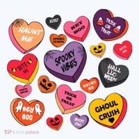 Candy Hearts Halloween Retro Halloween Visor thumb 3