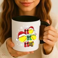 Christmas Ho Ho Ho Santa Softball Pajama Great Gift Coffee Mug thumb 3