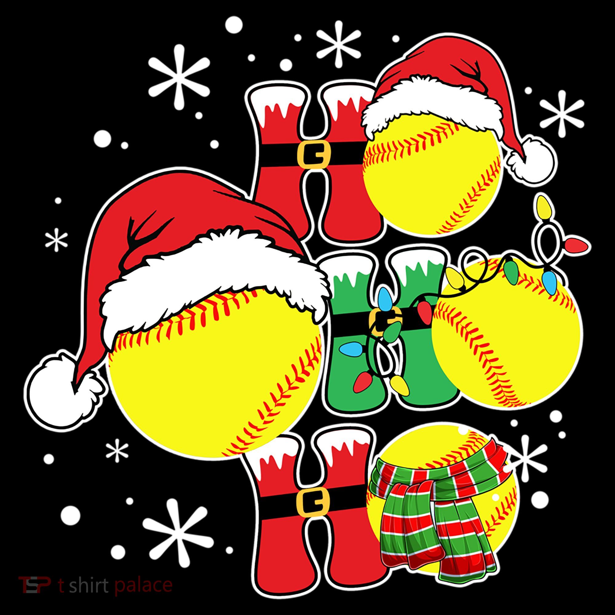 Christmas Ho Ho Ho Santa Softball Pajama Great Gift Coffee Mug