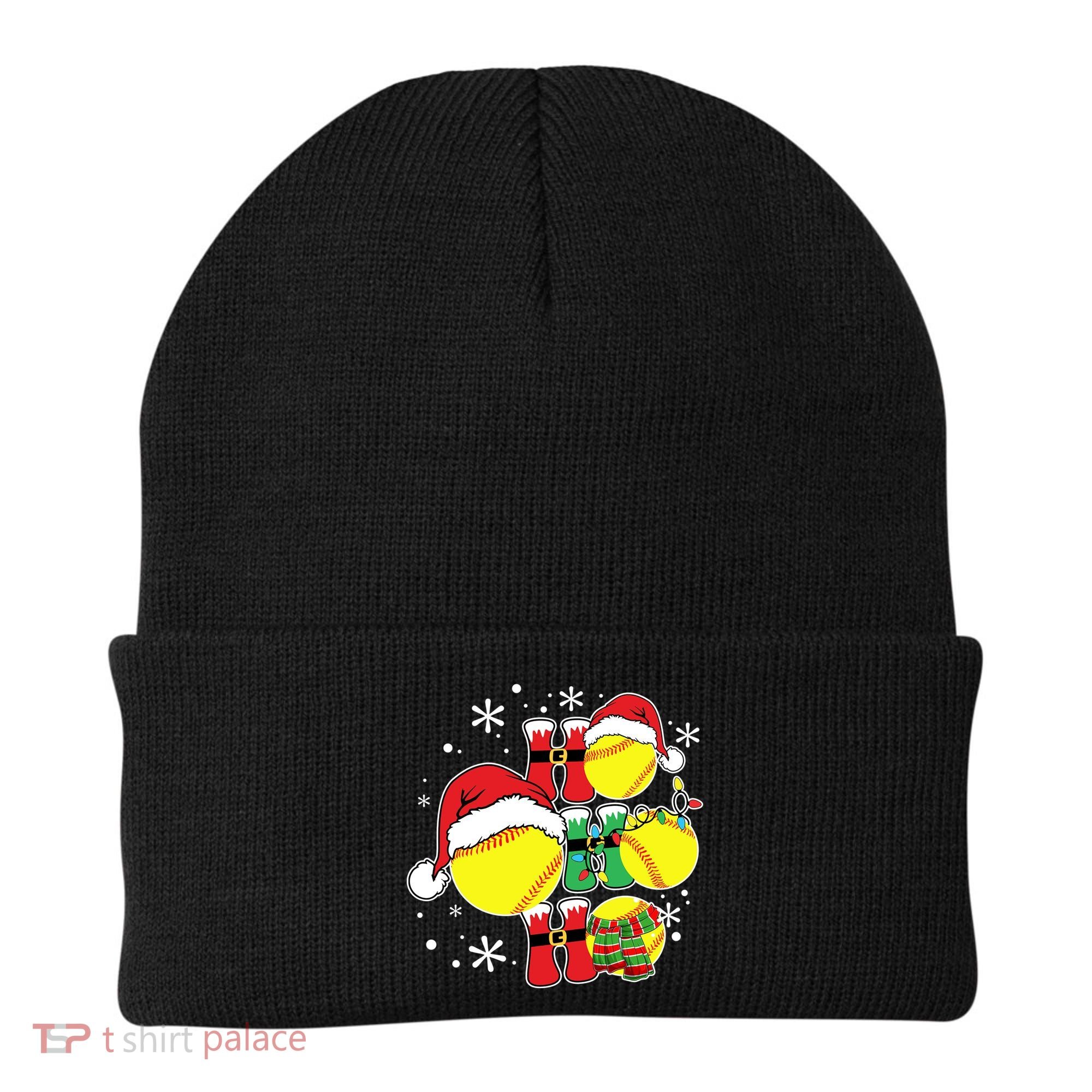 Christmas Ho Ho Ho Santa Softball Pajama Great Gift Beanie