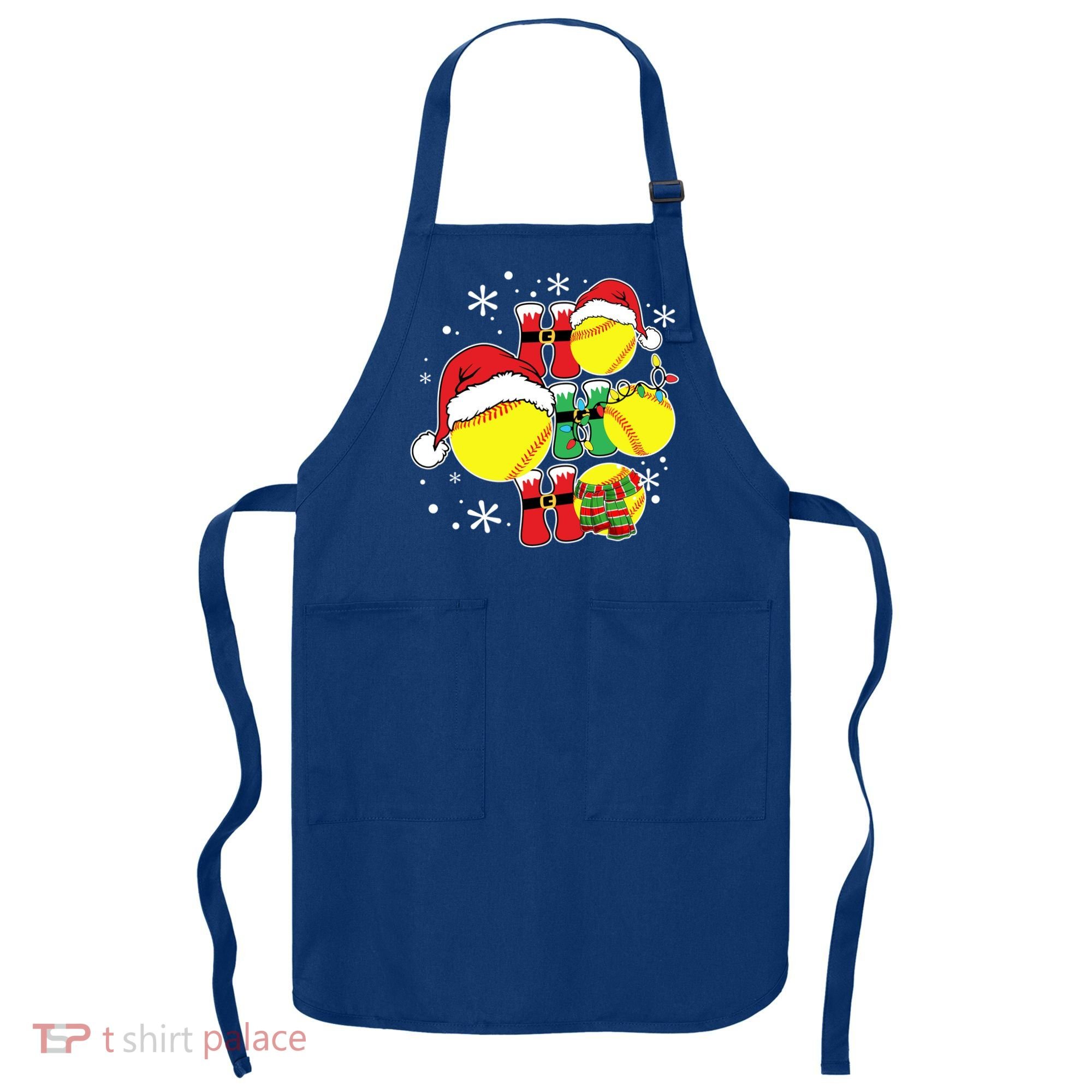Christmas Ho Ho Ho Santa Softball Pajama Great Gift Apron