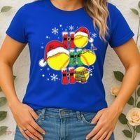 Christmas Ho Ho Ho Santa Softball Pajama Great Gift Women's T-Shirt thumb 2